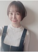 前下がりショートボブで大人可愛いに★