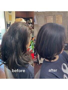 アンヌ ミディアム立体カット