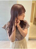 ブリーチ無し/ピンクブラウン