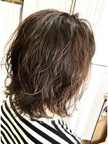 ヘアカフェ コトノハ(hair cafe Kotonoha)&nbsp;【コトノハ】細束カット+ハイライトがデジタルパーマを今っぽく