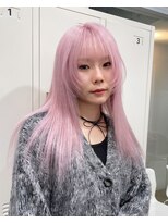 ジーナ オモテサンドウ(XENA)&nbsp;【ピンクカラー】ブロンドに落ちるホワイトピンク