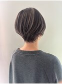 大人可愛いハイライトショート◎30代40代50代60代