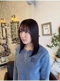 髪質改善＋ダークピンクカラー