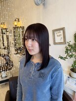 リンクヘアー(Link hair)&nbsp;髪質改善＋ダークピンクカラー