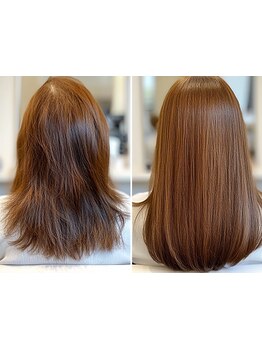 [徳島/髪質改善・縮毛矯正]どこでも解決できない癖の悩みをご相談ください。乾かすだけで再現できる美髪へ