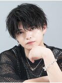 ハーフアップショート/アップバング/爽やかヘア