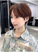 ショートカットxひし形ショートボブ×前髪あり20代30代40代