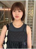 暗めカラー/ボブ/顔周り/レイヤー/髪質改善/縮毛矯正/表参道