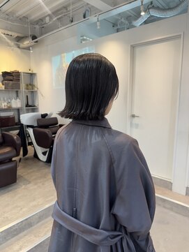 ロカ 表参道(loka) 大人ボブ/ラベンダーブラウン[表参道/ブリーチ/ハイライト]Mai