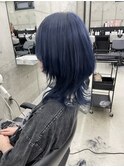 【手島カミラ】1ブリーチでできるネイビー