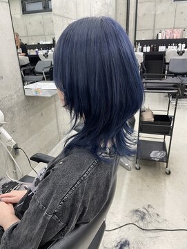 リノート バイ エゴル 名古屋(LINOET by ENGOL) 【手島カミラ】1ブリーチでできるネイビー