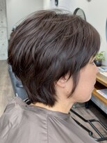 トゥルートラスト アン 下石田店(True Trust un)&nbsp;ナチュラルショートスタイル×ココアブラウン ダークアッシュ