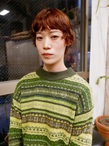 オーオ シカシカ(OOO YY) オン眉ショートパーマと春に向けてオレンジブラウン