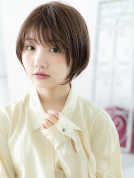 アルバハナレ 横浜(αlba HANARE) 関内/髪質改善/グレージュブラウン♪小顔丸みショートボブo