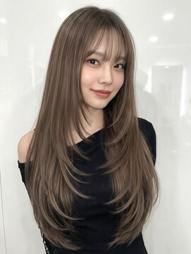 サングース(Sungoose) イメチェンヘアスタイル 、ピンクベージュ、アンブレラカラー