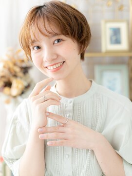 カバーヘア ブリス 志木南口駅前店(COVER HAIR bliss) 小顔ゆるふわくせ毛風マッシュ前髪パーマくびれショート30代c8