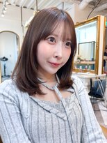 ロンドアベニール 北千住(Lond avenir)&nbsp;レイヤーボブ/ミルクティーベージュ/髪質改善/顔周り/北千住