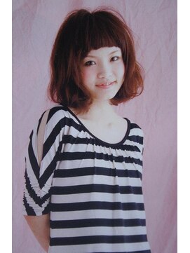 フローレント(florent) sweetテイスト　ふんわりパーマとカジュアルショートバング！