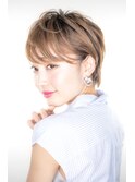 大人☆シースルーバングショートマッシュ