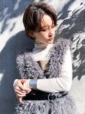 Lien☆ハンサムショート×センターパート×ローライト　立川