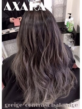 アザラ(AXARA) 【AXARA 海老名】グレージュ・コントラストバレイヤージュ