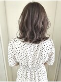 透け感ハイライト×ミディアムウルフ♪