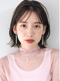 ボブ　ミディアム　レイヤー　外はね　手入れ簡単　結べるボブ