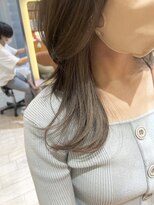 ロングヘア　× インナーカラー