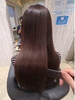 ヘアサロン フラット(hair salon flat) ハリウッドトリートメントストレートヘアナチュラルツヤ髪