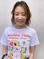 フェンヘアーアイス 中目黒(Fen.hair ici)&nbsp;大人美人ショートボブパーマくせ毛風パーマアッシュベージュ