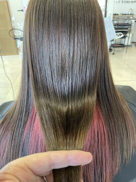 アンフェリール 原島店(Em Fellir) インナーカラー/ベビーピンク/20代30代40代