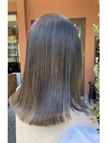 ココカラヘアー ニコ(cococara hair nico)&nbsp;髪質改善ストレート/潤ツヤ髪/ミディアムボブ/切りっぱなし