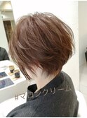 【白髪染め】3ステップカラー大人ショート(女性/50代)