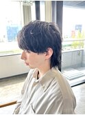 メンズウルフヘアメンズカットマッシュウルフ