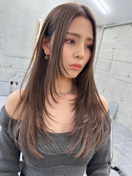 サイン 渋谷(SIGN) ザクザクレイヤーカット巻き方簡単ミディアムロング韓国表参道