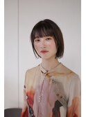 透け感ボブ