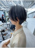黒髪カタログ/ボブルフ/小顔に見せるヘア/ワンレン