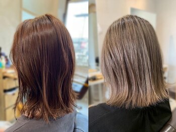 リレーション(Relation)の写真/髪と頭皮に優しいオーガニックカラーを使用!傷みが気になる方も透明感のある自然な色味と艶感を実感♪