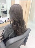 イメチェンホワイトブロンド外ハネボブ美髪ワイドバング韓国黒髪