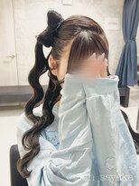 クランルシェ(clan luce)&nbsp;立体リボンハーフアップバージョン/心斎橋ヘアセット