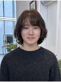 ボブパーマ パーマヘア パーマスタイル 前髪パーマ