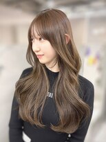 ジエクト カナウ(The Ect canow)&nbsp;【透明感カラー】姫カットレイヤー/韓国風巻き/くすみベージュ