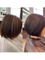 アメリ(Ameri)&nbsp;-Ameri-藤川☆白髪ぼかし【浜町/ショート/ボブ/髪質改善】