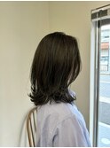 【NEELU_take】オリーブグレージュ×ミディアムレイヤー