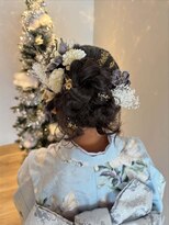 シークエストアンドシプラス(C/QUEST&C-plus)&nbsp;7歳　七五三　お団子　ヘアセット　辻堂