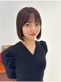 韓国風レイヤーカットブリーチダブルカラー前髪 