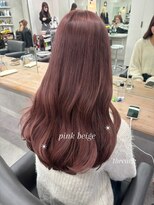ベレーザ 渋谷(BELEZA)&nbsp;17107ゆるふわミディアムレイヤーボルドーカラーバーガンディ