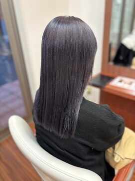 【思わず触れたくなる】髪質再生×ラベンダーグレージュの艶髪