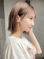 ガーデン 渋谷(GARDEN)&nbsp;ボブ　ミニボブ　顔周り　小顔　前髪　ベージュ　髪質改善