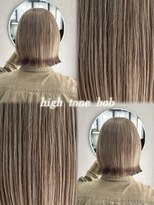 ソア 並木坂(Soa) 韓国スタイル/ハイトーンボブ/ミルクティーベージュ/Chihiro